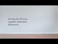 Solving the 1D wave equation with finite differences