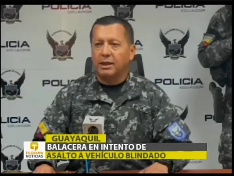 Balacera en intento de asaltao a vehículo blindado