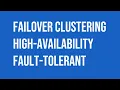 Microsoft Windows Server Failover Clustering high-availability feature