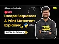Escape Sequences Print Statement Explained Python Beginners Tutorials Training Basket