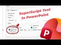 How to Superscript Text in PowerPoint - Raise Text or Numbers