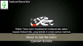 maula ya salli wa sallim teks indonesia 