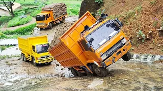 MELUNCUR BEBAS Fuso 220Ps Truk Canter Tronton ENGKEL Hino 500 Sopir BIKIN PANIK Truk PASIR Rc Truck