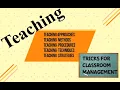 Teaching Approaches Methods Procedures Techniques and Strategies