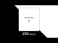 CSS Counter CSS Animation