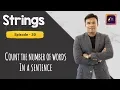Java program to count the number of words in a sentence Java Strings Tutorials