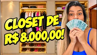 REVELEI TUDO! Quanto custou meu closet planejado (R$ 8.000)