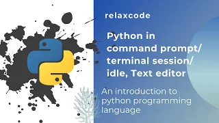 Python in command Text editor - Python Programming Tutorial 1 3