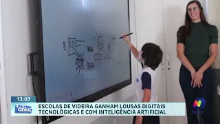 Rede municipal de Videira inicia aulas com mais de 60 lousas digitais