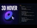 How to Create a Smooth 3D Mouse Hover Animation CSS React Tutorial