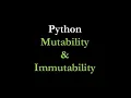 11 Python Mutability and Immutability In Tamil 2020