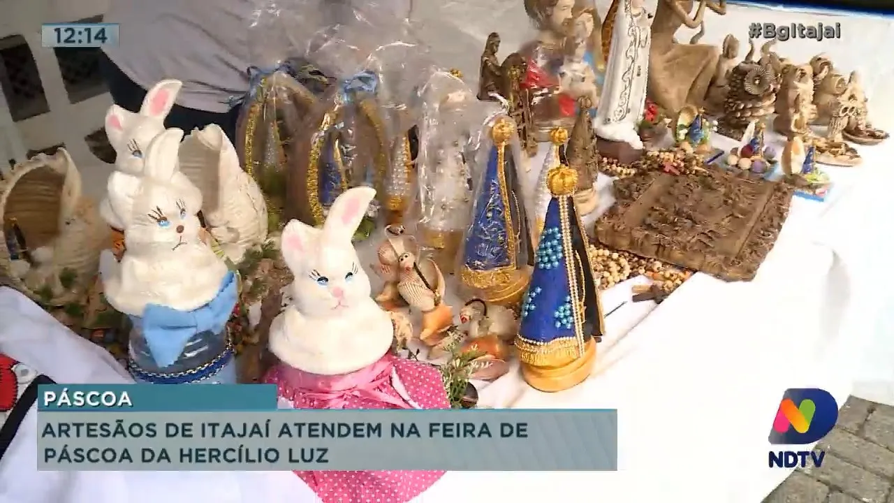 Artesãos de Itajaí atendem na feira de Páscoa da Hercílio Luz