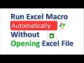 How to run VBA Macro Daily Automtically without opening Excel file
