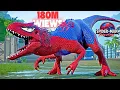 Download Lagu Spiderman Indominus REX, Venom, Captain America, Iron Man  Dino Fight - Jurassic World Evolution