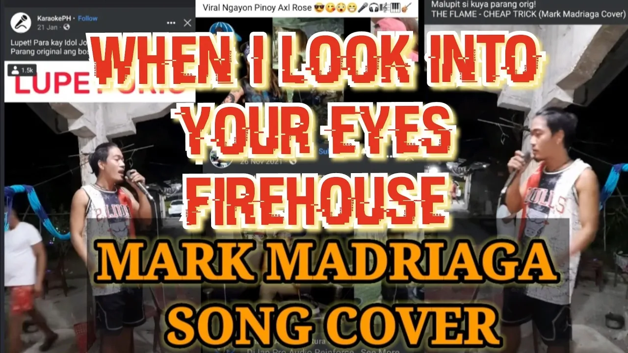 FIREHOUSE - WHEN I LOOK INTO YOUR EYES - MARK MADRIAGA COVER