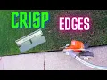 How to get RAZOR SHARP EDGING for your LAWN using a Stihl Edger or Ego Edger Tight Lawn Edges