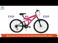 How to assemble Dynacraft NEXT 24 inch Boys Gauntlet mountain bike features 18 speeds PINK