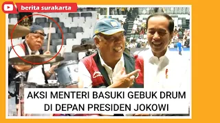 Download Ditonton Pak Jokowi, Menteri Basuki Gebuk Drum Iringi Band Cokelat Saat Peresmian Indonesia Arena MP3