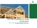 International Building Code IBC Essentials for Wood Construction Based on the 2015 IBC