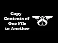 12 Copy Contents of One File to Another File Read text Python Tutorial Write Only Mode w
