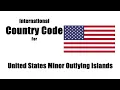 What is my country code for USA - United states country code
