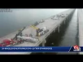 Watch live 18-wheeler overturned on I-10 Twin Span Bridge