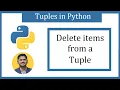 How to Delete items from a Python Tuple Amit Thinks