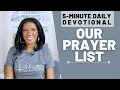Download Lagu Our Prayer List | 5 Min Daily Devotional | July 11, 2025
