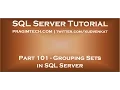 Grouping Sets in SQL Server