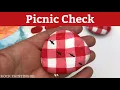 Create a fun Picnic Blanket Patterned Rock - Acrylic Painting Tutorial for Beginners