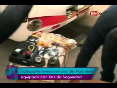 Transporte interprovincial del país será equipado con kits de seguridad