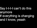 Sigma ft Paloma Faith-Changing lyrics