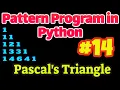 Pattern Program in Python Pascal s Triangle
