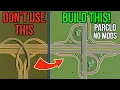 HOW to BUILD the PERFECT INTERCHANGE No Mods Cities Skylines
