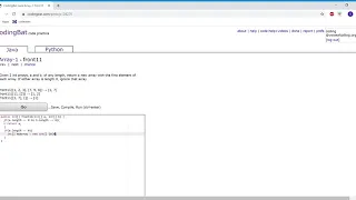Array-1 front11 Java Tutorial codingbat com