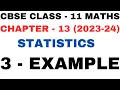 3 Example l Mean Deviation l Chapter 13 l Statistics l example3 Class 11th Maths l NEW NCERT 2023-24