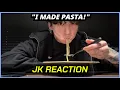 BTS Jungkook Made Shrimp Pasta Live (Full Translation \u0026 Reaction)