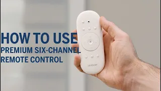 How to Use LEVOLOR Premium 6-Channel Remote Control