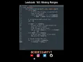 Leetcode 163 Missing Ranges in Python Python Leetcode Python Coding Tutorial Python Code ASMR