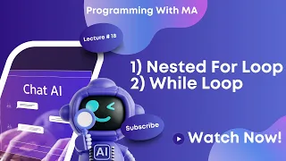 Learn Python Nested For Loop While Loop Iteration in Detail Urdu Hindi