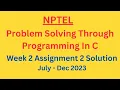 NPTEL Problem Solving Through Programming In C Week 2 Assignment 2 Solution July-Dec 2023