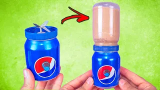 make an amazing mini blender recycling soda cans