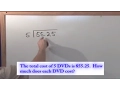 Lesson 8 - Dividing Decimals Word Problems
