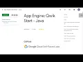 App Engine Qwik Start Java GSP068