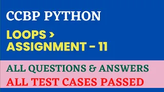 Loops Assignment - 11