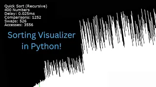Sorting Visualizer in Python