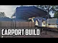 Assembling 12x20 Arrow Carport from Lowes