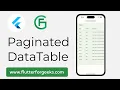 Mastering Data Presentation Flutter PaginatedDataTable Example