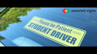 Be Confident and Stay Safe on the Road with Student Driver Stickers for Learner Drivers