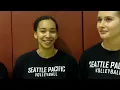 SPU VOLLEYBALL Sarah Day Brianna Ingram and Erin Smith Nov 14 2023